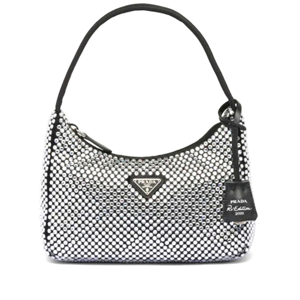 Prada Crystal Holographic Hobo Bag